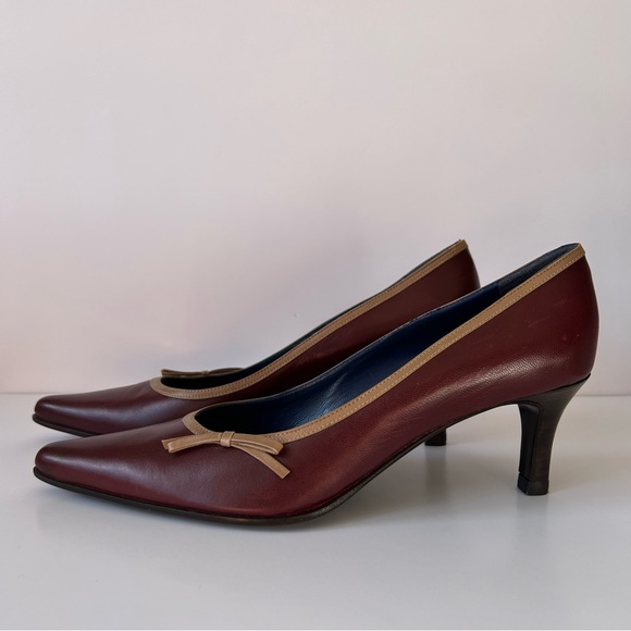 MISS ROSSI pointed leather pumps - Picture 1 of 12